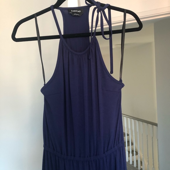 HOST PICK😍NWOT Bebe Double Slit Halter Maxi Dress - Picture 5 of 10